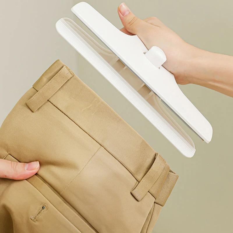 New Style Pants Clip Skirt Hangers Seamless Non Marking Hanging Trousers Storage Tools Rotatable Connectable Wardrobe Sorting