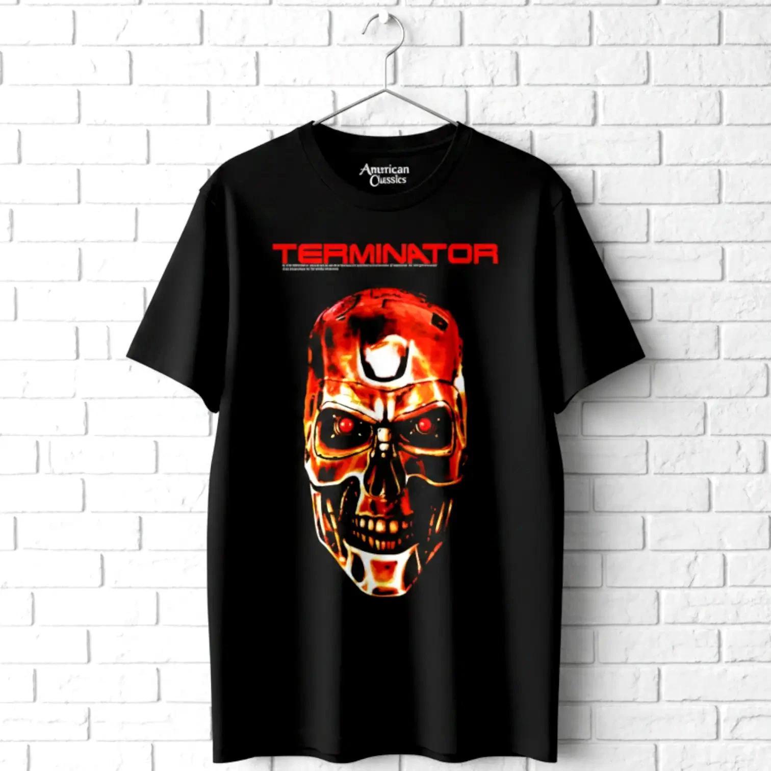 Terminator Rusty Cyborg Skull Men s T Shirt XS