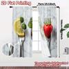 2pcs   2D FLAT PRINTING Curtains (Without Rod) Forked Trio Pattern Modern Curtains Versatile Polyester Curtains Festive Ldeal for