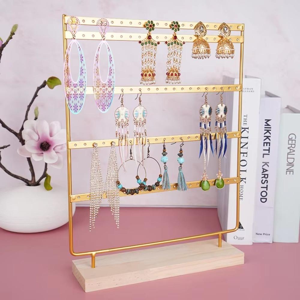 110 Holes Earring Display Holder 5-Tiers Jewelry Organizer Jewelry Storage Rack  Home Organization