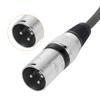 uxcell XLR Female to XLR Male Cable, 10ft XLR to XLR Microphone Cable, Audio Adapter Cord for PreampSpeaker System, Black