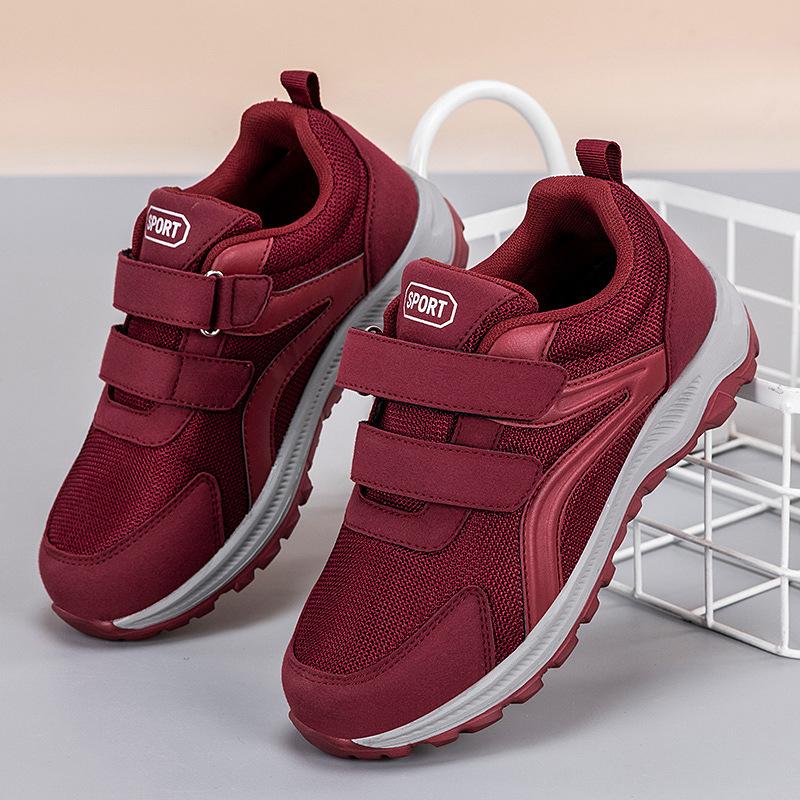 Diabetikerskor Herr Dam Bekväma Promenadskor för Äldre Svullna Fötter Ortopediska Justerbara Dubbla Kardborreband Sneakers