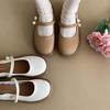 Mode Pendler Französische runde Spitze Dicke Ferse Vielseitige kleine Lederschuhe Damen 2025 neu Sommer Rock Mary Jane Einzelne Schuhe