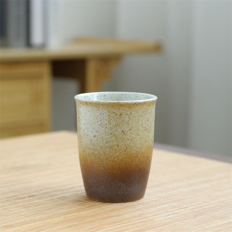 

Retro Ceramic Cup Hot Master Cup Small Capacity Water Cup High Value Coarse Pottery Kiln Coffee Cup 130ml