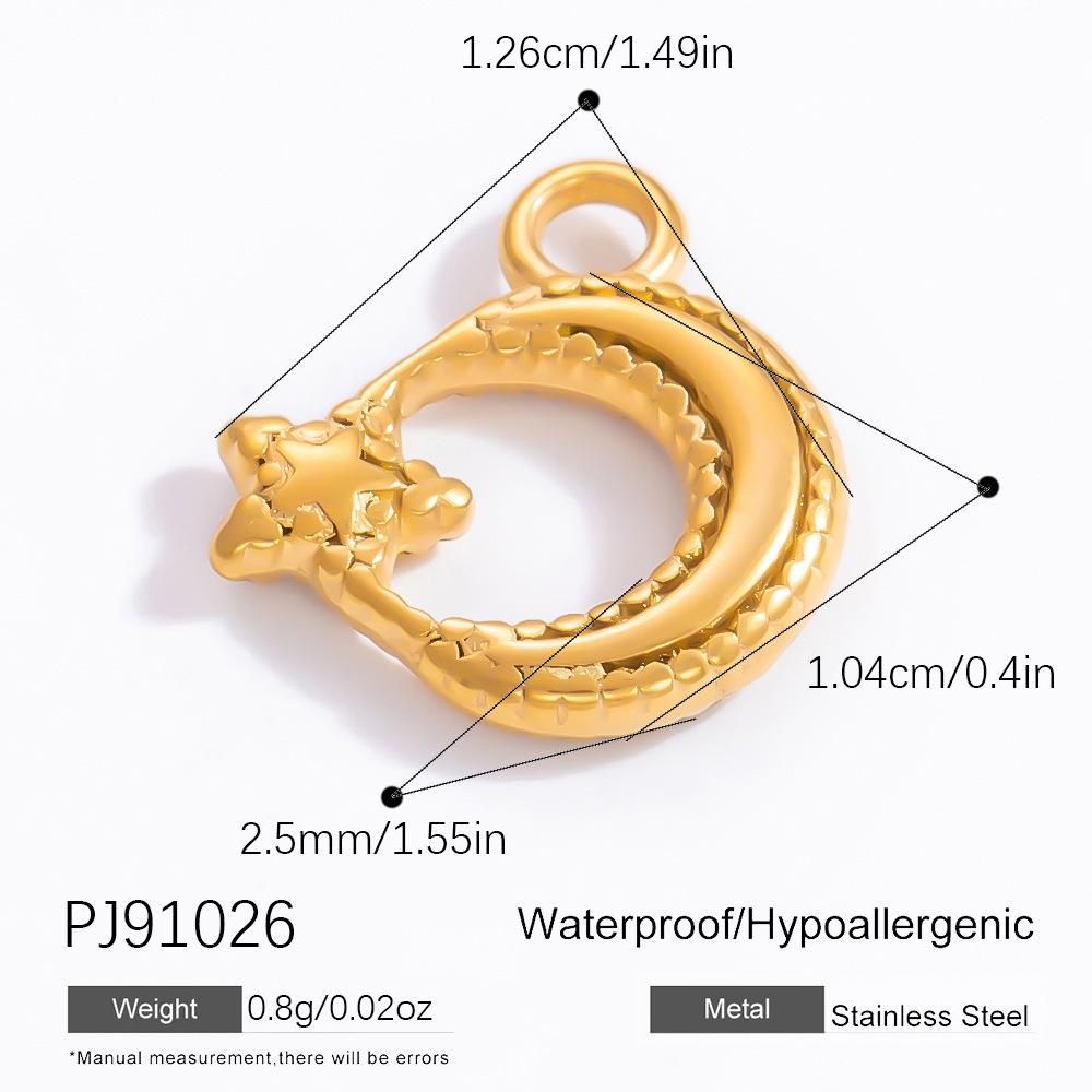 Подвеска в виде солнца и сердца из 18-каратного золота / браслет - нержавеющая сталь, украшение ручной работы.