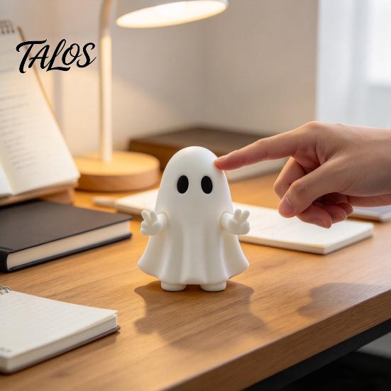 Decorative Stress Toy Cute Ghost Fidget Toy, Press Interactive Figurine, Funny Desk Figurine for Relief Halloween Statue Office Home Holiday