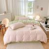 High End 100% Cotton Duvet Cover Set Mixed Color Skin Friendly Queen Bedding Set Single Double Comforter Cover Sheet Pillowcases
