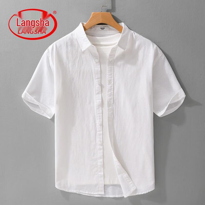 Men s Japanese Style Casual Short Sleeve Shirt L