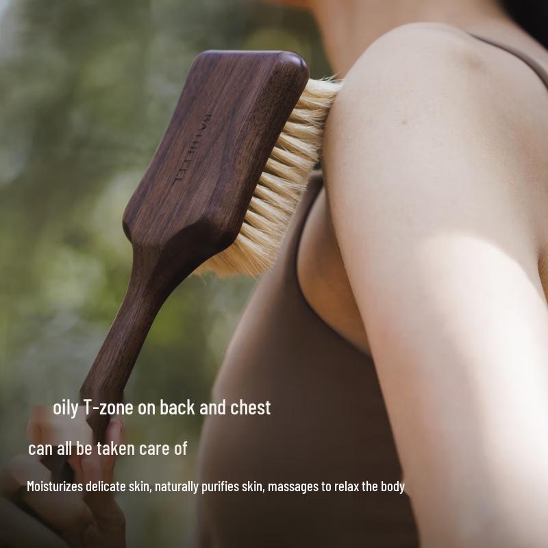 Ebony Wood Boar Bristle Bath Brush