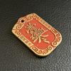 Brass Cinnabar Zhao Gongming Five-Way God of Wealth Money Hanging Antique Irregular Flower Decoration Copper Plate