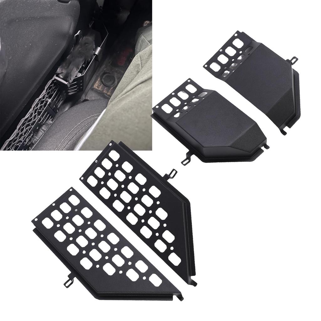 Metal Car Front Door Pocket Storage Box Sturdy Door Side Insert Organizer Box Pockets for Wrangler JL JLU 4XE 2018-2025