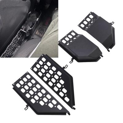 Boîte de rangement de poche de porte avant de voiture en métal Organisateur robuste à insérer sur le côté de la porte Poches pour Wrangler JL JLU 4XE 2018-2025