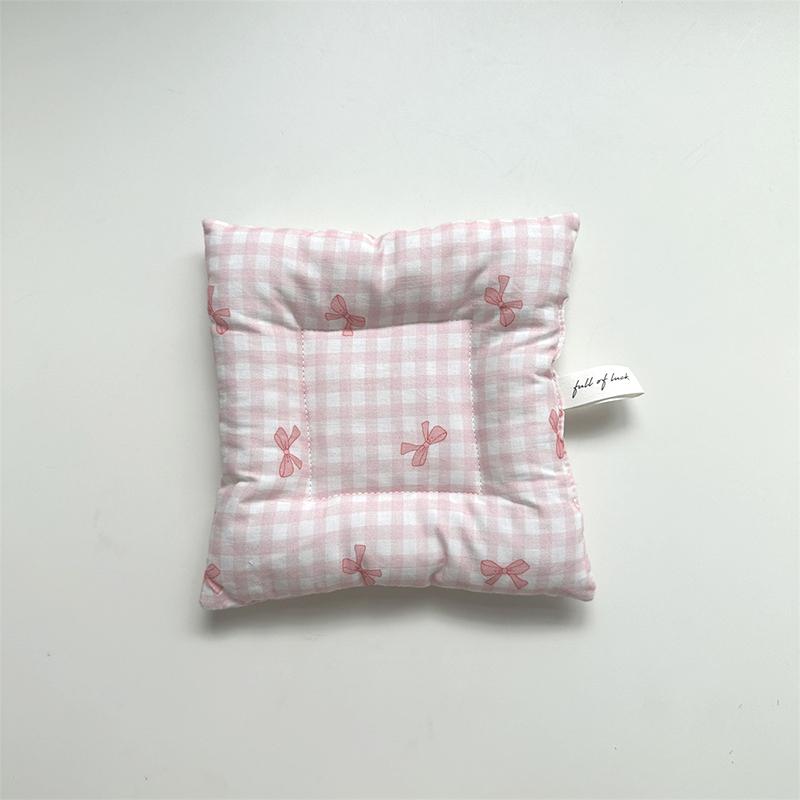 

Cute Bow Pattern Hand Made Cotton Coaster Cloth Insulation Pad Table Mat Placemats Home Decoration Kitchen Accessories For Cup