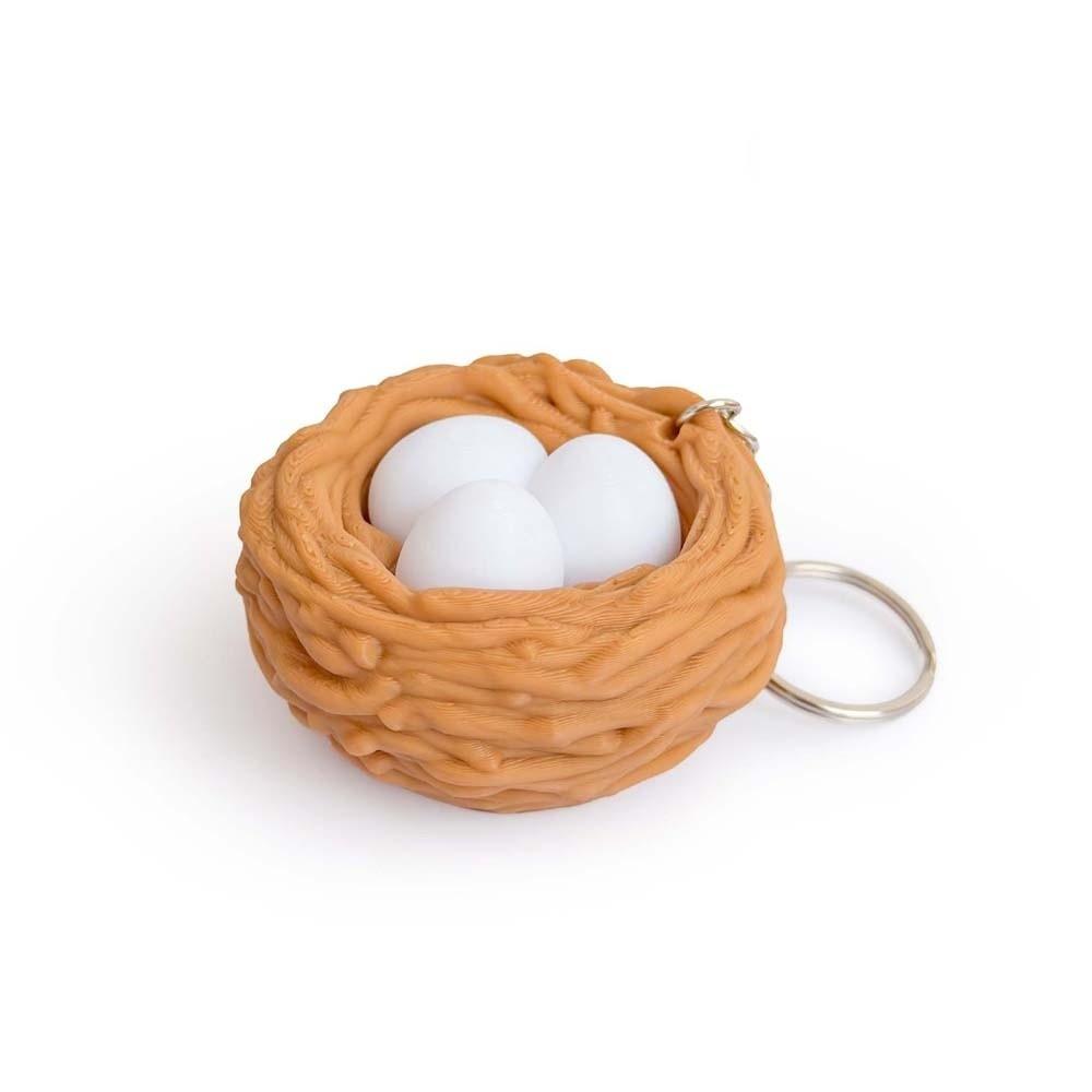 3D Printed Foods Clicker Key Chain Cat Paw Pendant Cartoon Tortoise Sensory Clicker Simulation Cake Love Heart