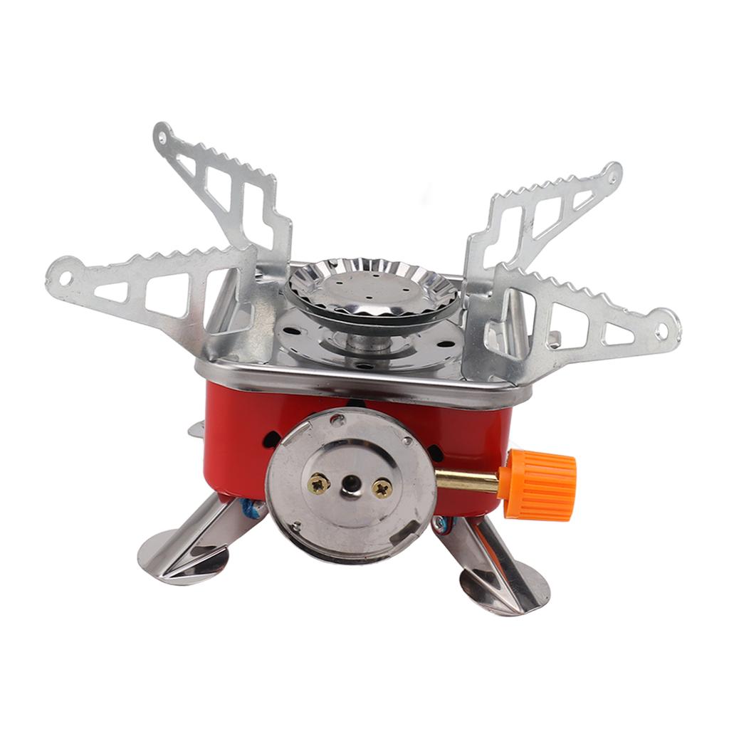 Portable Camping Gas Stove Windproof Metal Mini Folding Gas Stove for Outdoor Camping Home Commercial Use