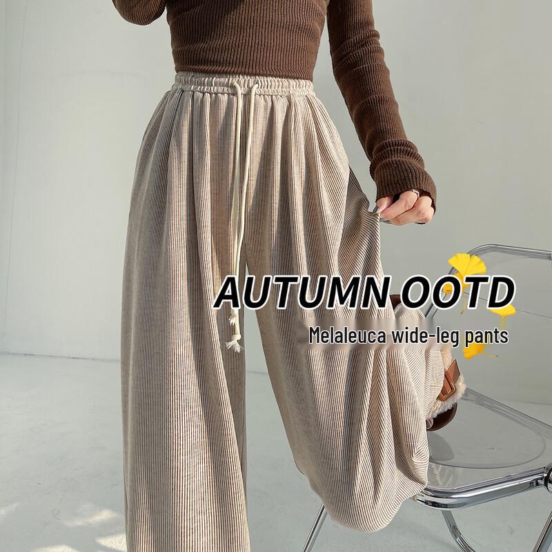 HSTYLE Women's High-Waist Wide-Leg Casual Pants