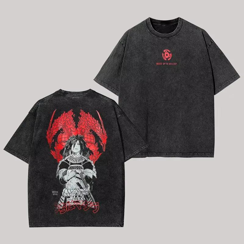 

Hyuga Mens T Shirt Naruto Women Men Acid Wash Back Print Waifu Anime Graphic Cotton Streetwear Vintage Bootleg Ins Yk XL