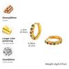 Colored Zircon Earrings for Women Girls,Luxury Minimal Crystal Hoop Earrings,Small Huggie Ear Rings Piercing Jewelry