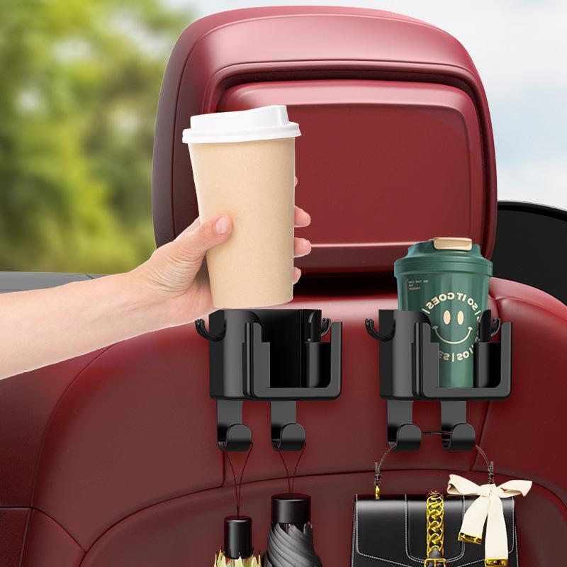 1pc Multi-Function Car Seat Back Organizer | Cup Holder, Storage Rack, Phone Mount, Hooks | Suitable for Most Vehicles