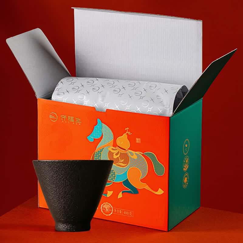 Gold Inlaid Jade Black Pottery Master Cup