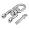 Heavy Duty 304 Stainless Steel Swivel Ring Snap Rolling Shackle Device