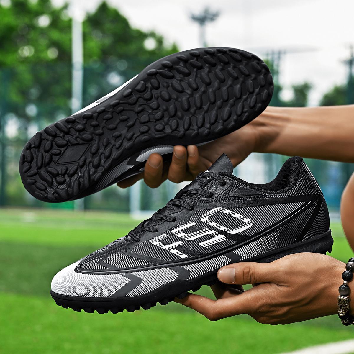 

Breathable Men s Soccer Shoes with TF Broken Nails for Outdoor Wear Resistance and Anti Slip, Providing Super Strong Grip 45