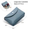 Women's Small Genuine Leather Coin Purse - Top Layer Cowhide Litchi Grain Cover Wallet