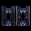Car Windshield Parking ID Transparent Protective Card Holder Auto Cards Holders Tickets Suction Cup Clip Fastener IC Clips