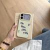 Yellow Ink Splash Hollow Cat iPhone 17/16 Pro Max/15 Pro Case - Premium Design