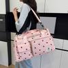 Strawberry Travel Carryall Large Capacity Wet And Dry Separation Duffel Bag Crossbody Gym Bag with Shoes Compartment for Fitness Weekender