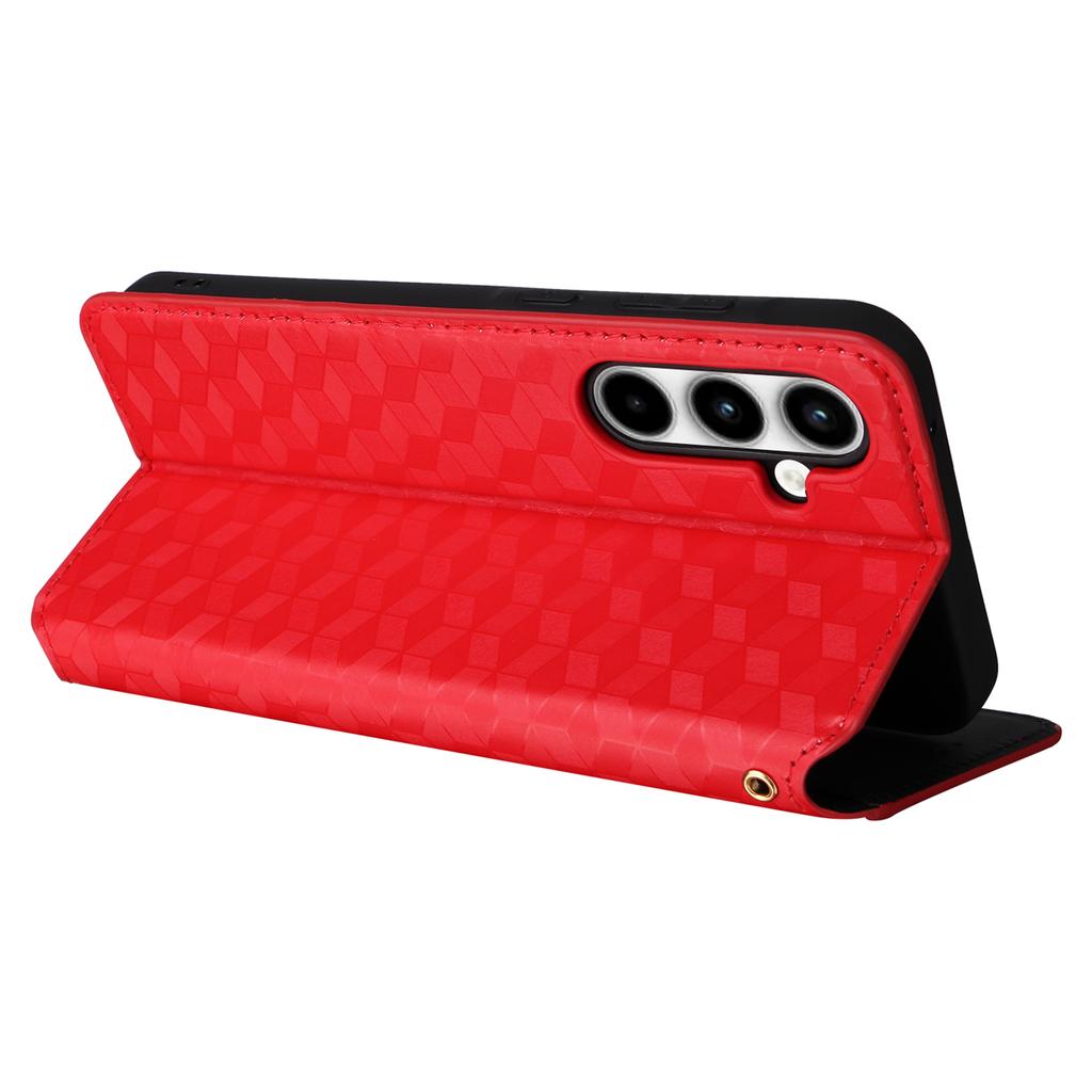 For Samsung Galaxy A35 5G Phone Wallet Leather Case Rhombus Imprinted