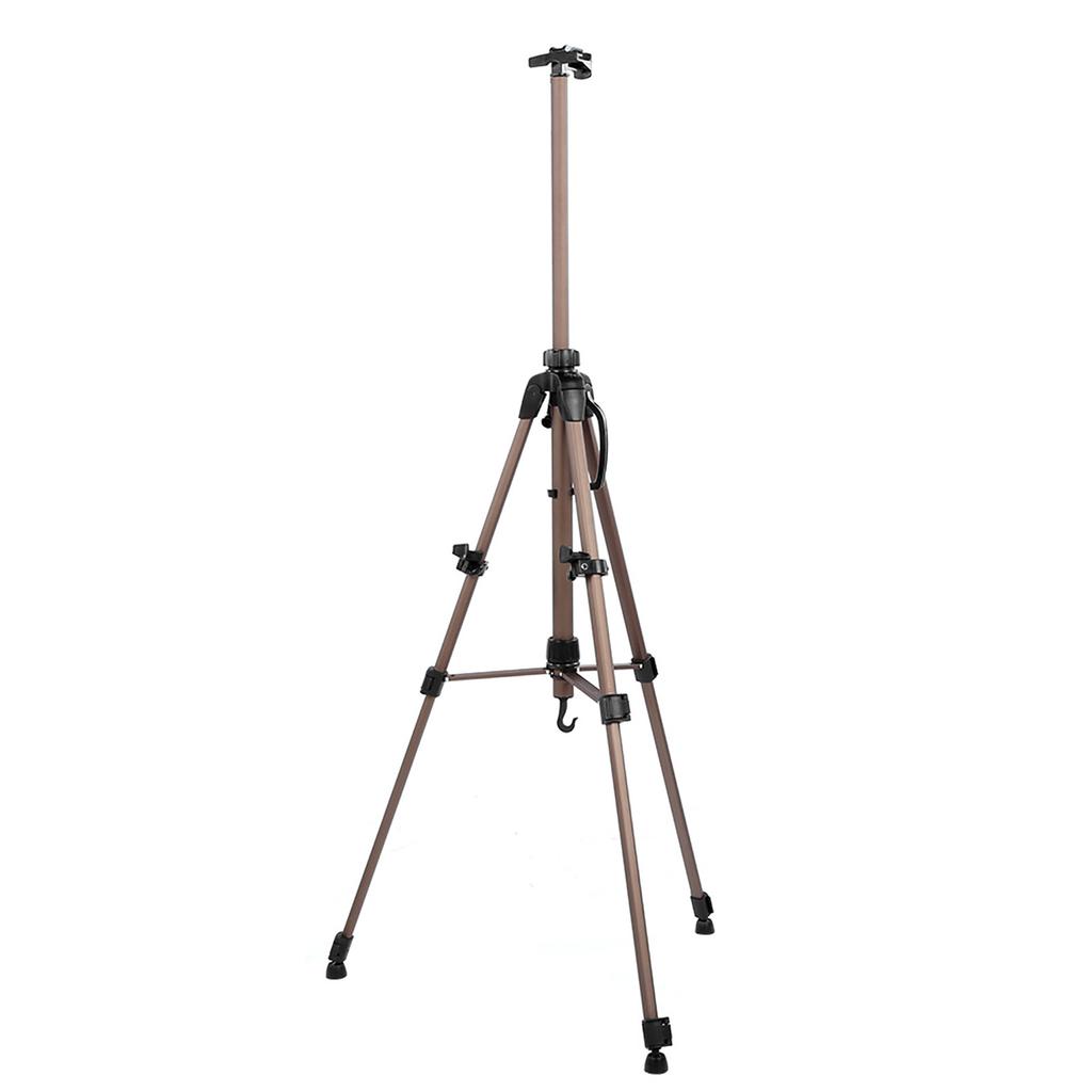 Easel Advertising Display Stand Aluminum Alloy Folding Metal Tripod Champagne ET‑0312
