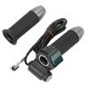 E-Bike Lenker Gasgriff Drehgriff Kunststoff Drehgasgriff Gashebel Griff mit Display Grünem Bildschirm