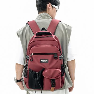 Büyük Kapasiteli Çantalar Hong Kong Tarzı Sırt Çantaları Erkek ve Lise Öğrencileri İçin Okul Çantaları Outdoor Rekreasyon ve Yüksek Değerli Omuz Çantaları.