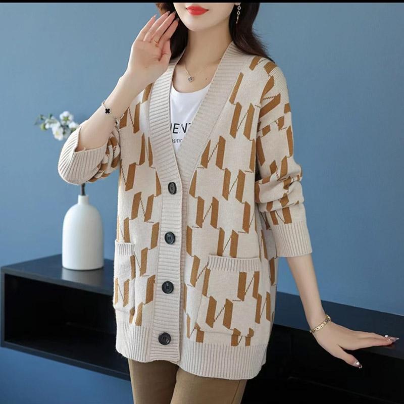 Sweaters Cardigan for Women Winter Large Size Loose Long Sleeve Knit Cardigan Sweaters Jacket Coat