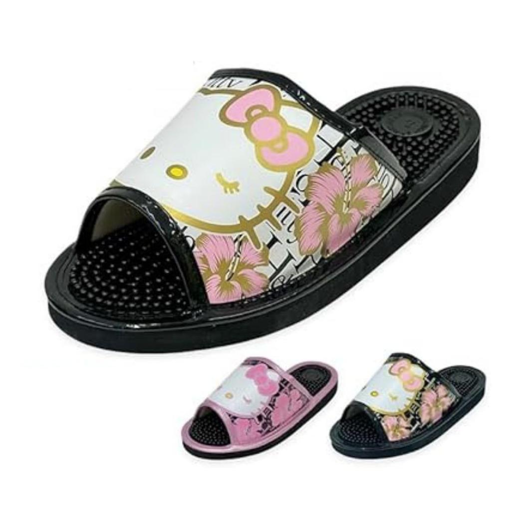 Sanrio Hello Kitty Health Sandals Relaxed LL Multi-Corporation Women's Slippers, Fit, White, (approx. 25cm) SA-4194G