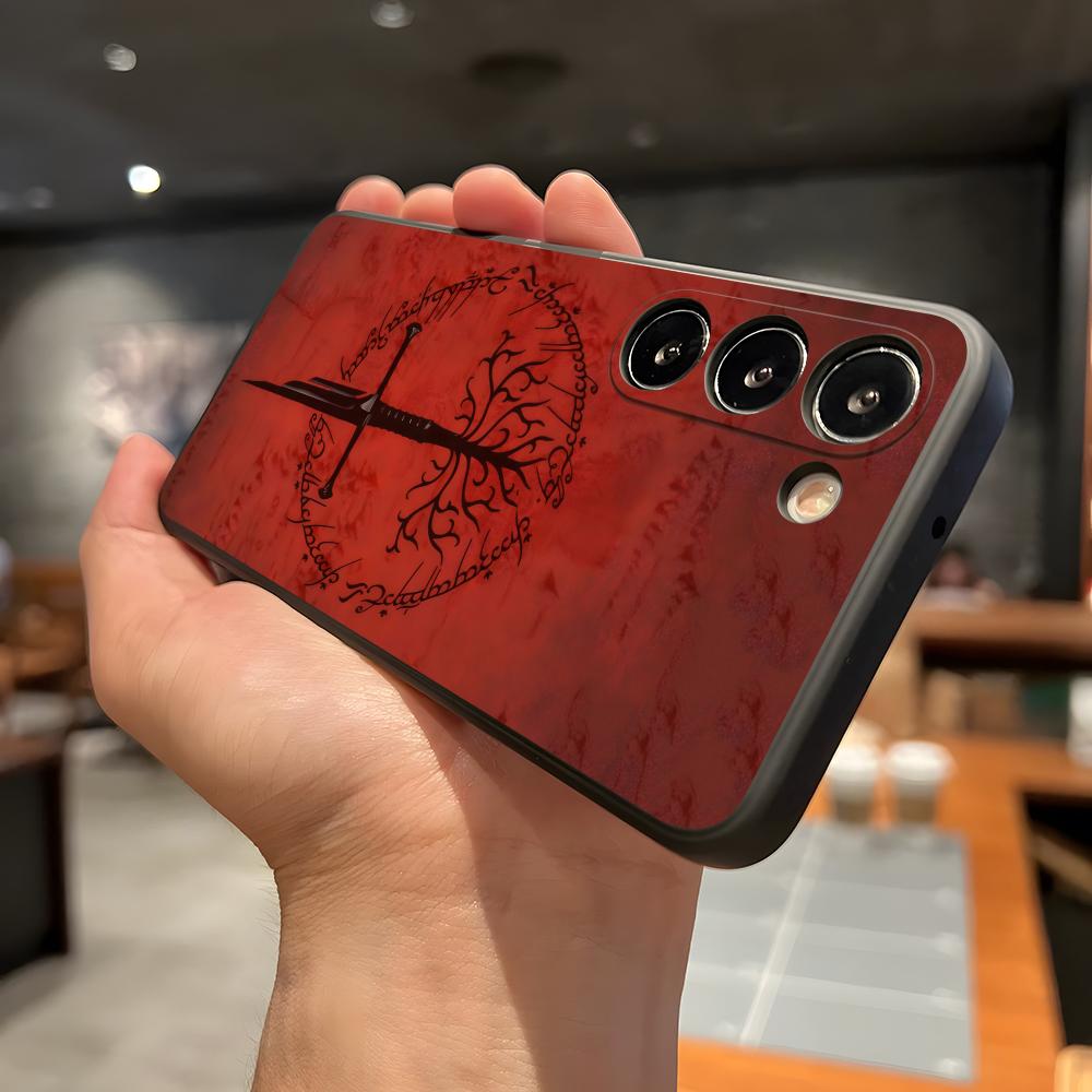 

T-The L-Lords Of The R-Rings Movie Phone Case For Samsung A56 A36 A26 A16 A15 A25 A35 A55 A14 A34 A24 A54 Black Soft Shell Samsung A55