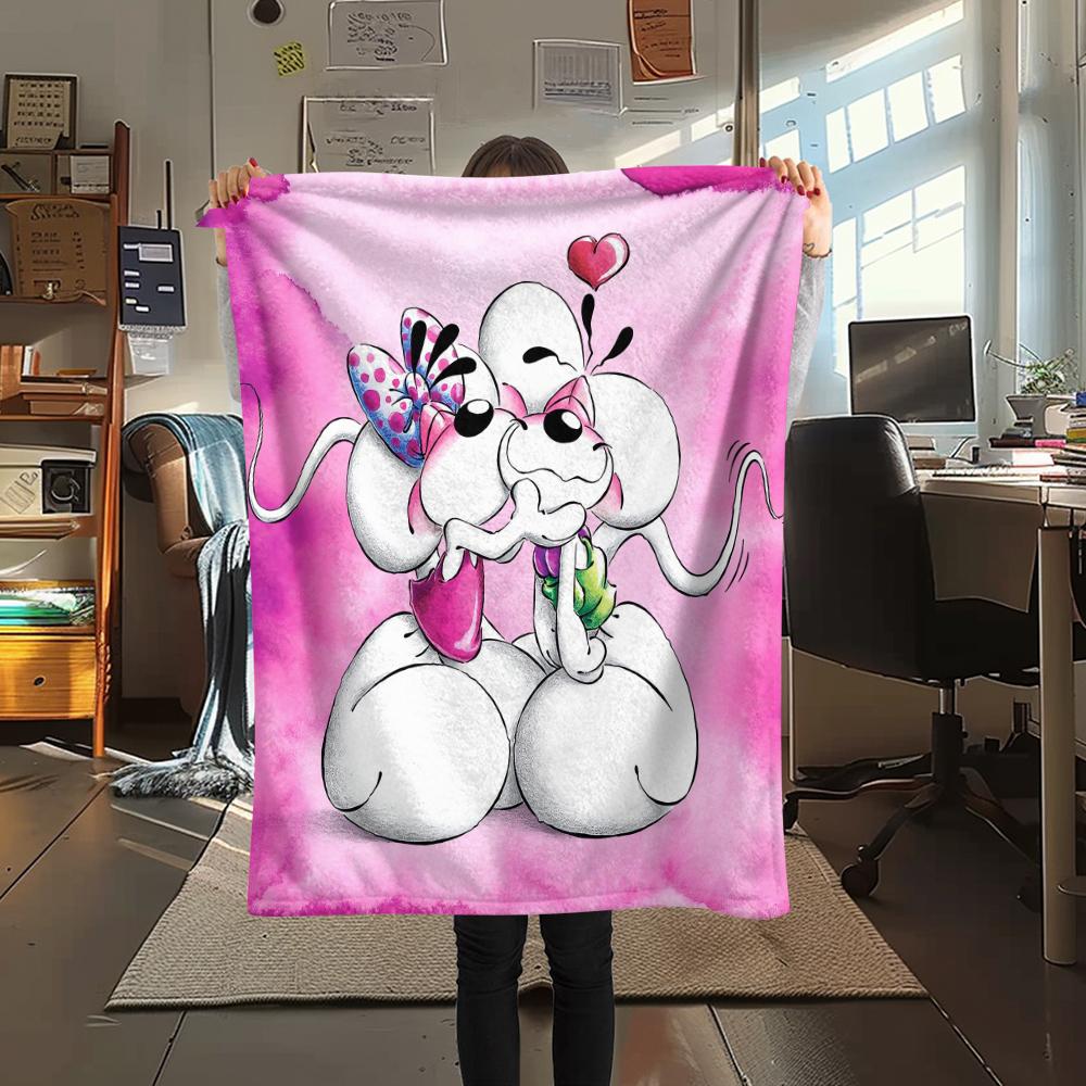 1 Pezzo Coperta in Flanella con Stampa Carina di Diddl, Alta qualità Confortevole per Tutte le Stagioni, Arredamento per la Casa, Calore e Comfort, Perfetta per Regali di Natale 35