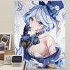 G-Genshin I-Impact F-Furina Anime Tapestry Art Science Fiction Room Home Decor Wall Art Decor