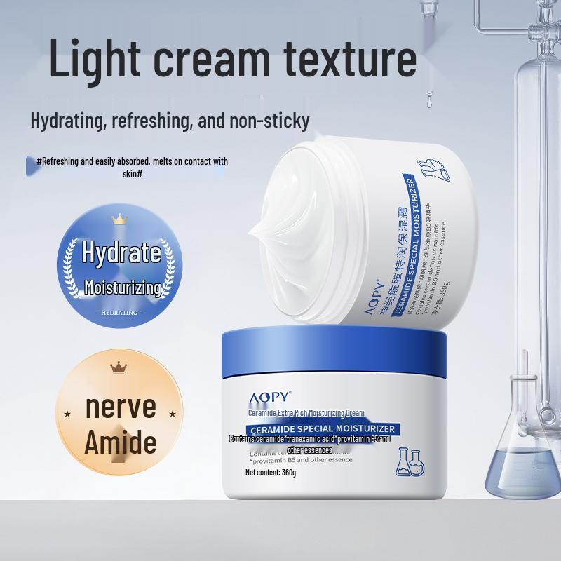 AOPY Ceramide Moisturizing Face Cream - Deep Nourishment & Hydration for Tender Skin Care AOPY Ceramide Intensive Moisturizing Cream 360g