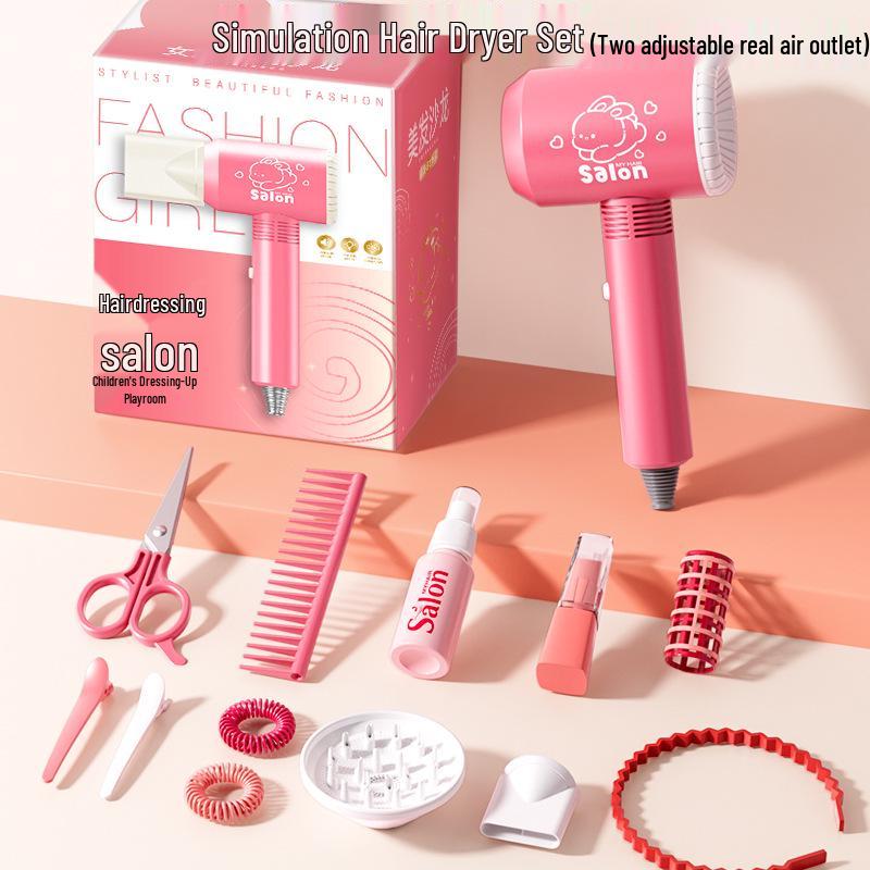 Children's Hairdresser Toy Set: Comb, Straightener & Curling Iron for Girls – Perfect Birthday Gift