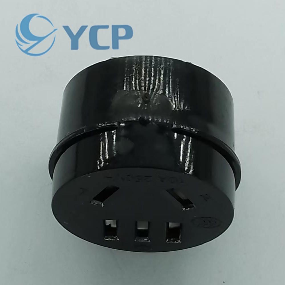5-Hole 10A/16A National Standard Extension Cord Bracket with Three-Core European Tail Base for Domestic Charging