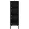 Sideboard Black Oak Effect 35 x 37 x 117 cm