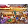 Puzzle Educa Perros jugando en la playa 1000 Pieces