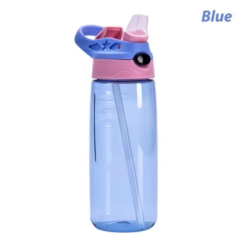 500ML Children Cartoon Plastic Cup With Straw Anti-falling Kids Water Bottle Children's Cup Portable Drinking Bottle Drinkware