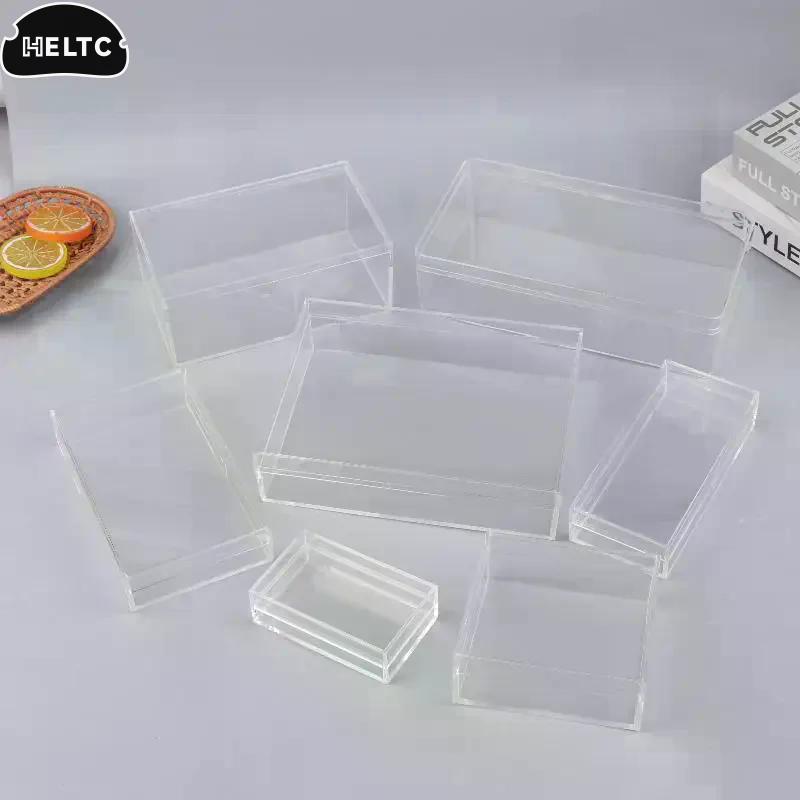 Thickened Rectangular Acrylic Storage Box High Transparency Food Gift Packaging Plant Landscaping Transparent Box