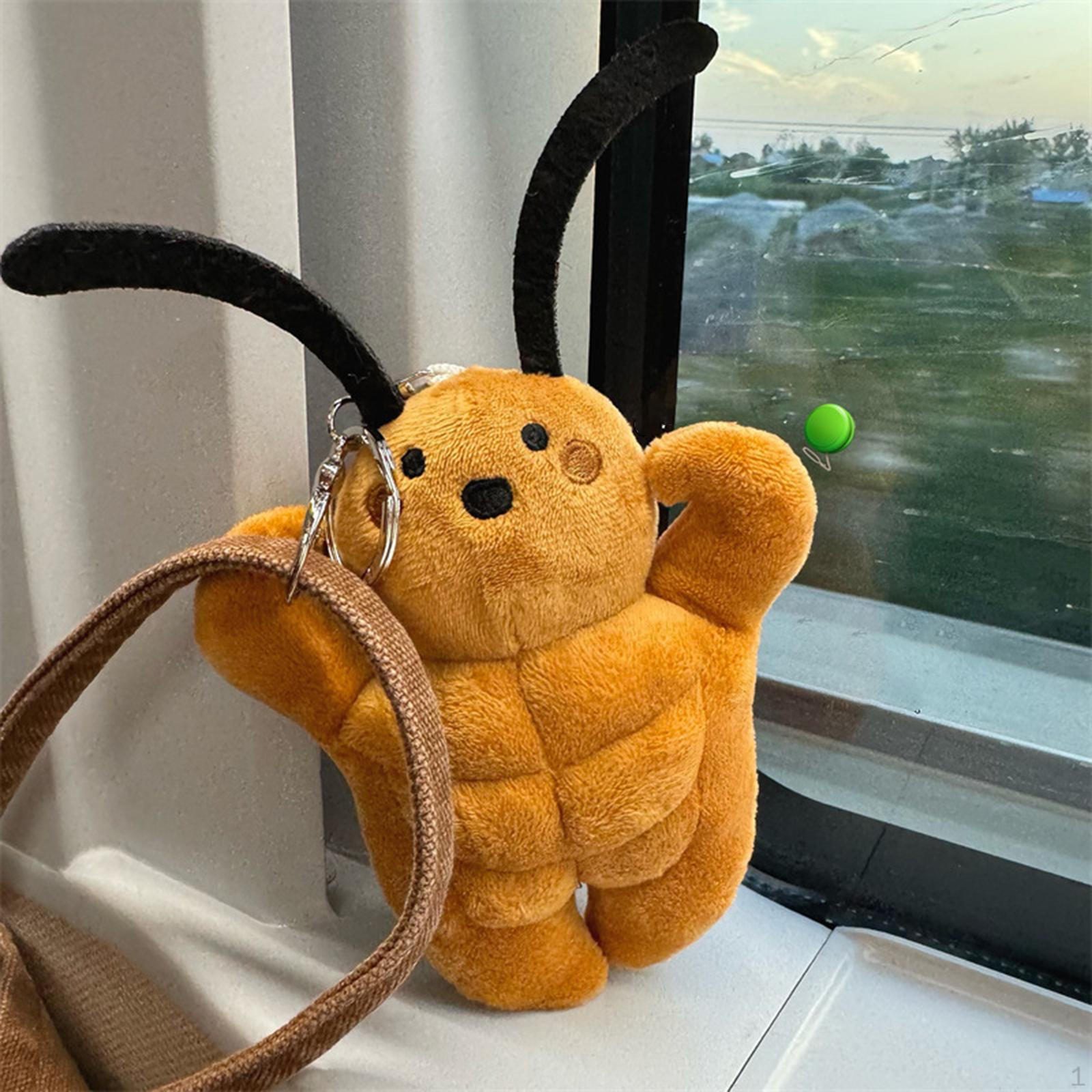 

Cockroach Muscle Doll Children Toy Bag Charm Home Decoration Creative Stuffed Animal