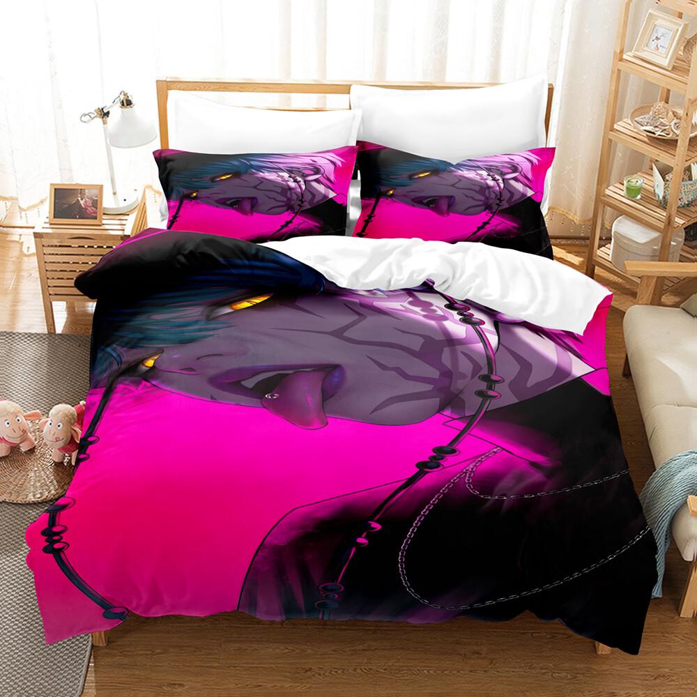 3pcs Kpop Demon Hunters Theme Duvet Cover Set EU Single Size Bedding Sets Quilt Cover Duvet Cover for Kids & Adults K Pop