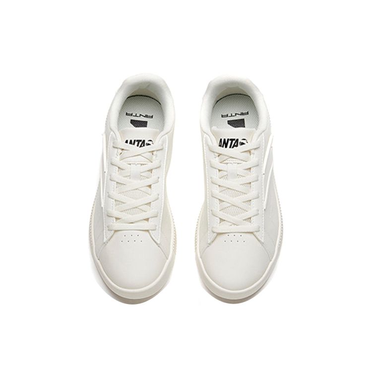 Anta Lightweight Durable Skate Shoes Women Sneakers Ivory-White 122138062-4