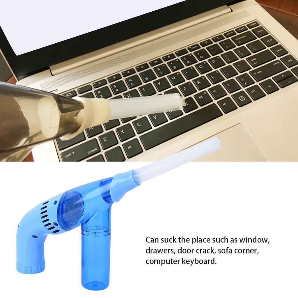 Handheld Mini Vacuum Cleaner Portable Cordless Dust Collector for Home OfficeBlue